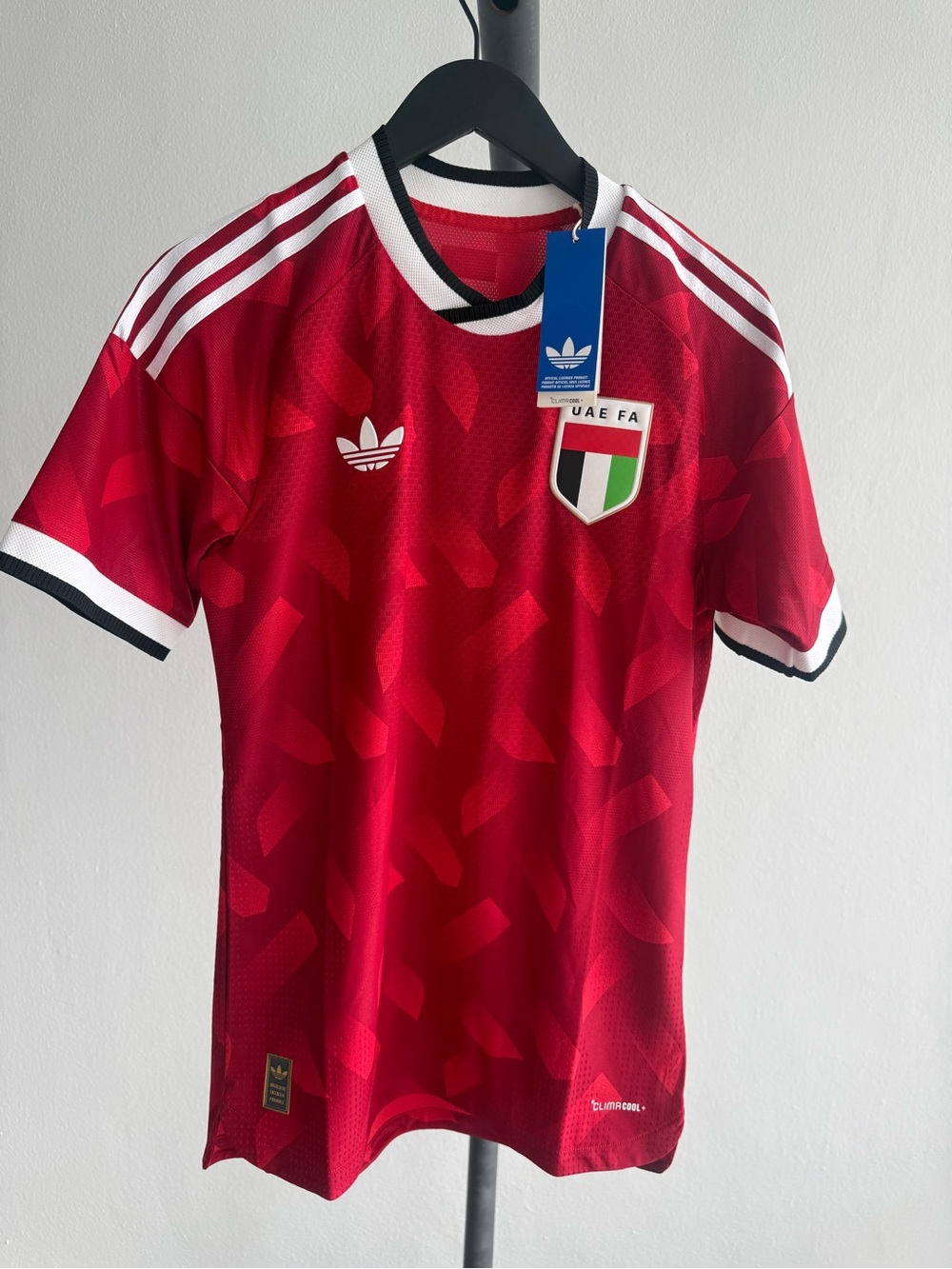adidas UAE 2026 Authentic Soccer Jersey Men S Red Climacool+